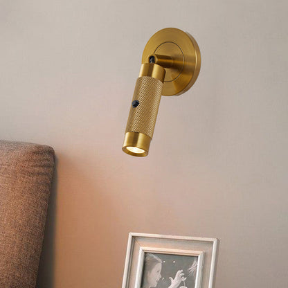 Scandinavian Aluminum Cylinder Round LED Wall Sconce Lamp