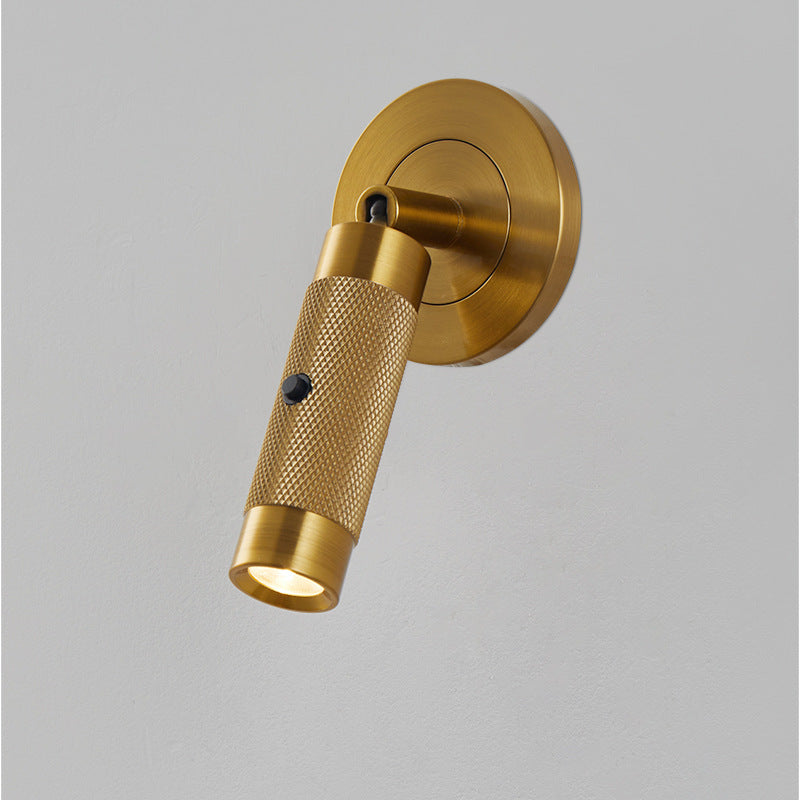 Scandinavian Aluminum Cylinder Round LED Wall Sconce Lamp