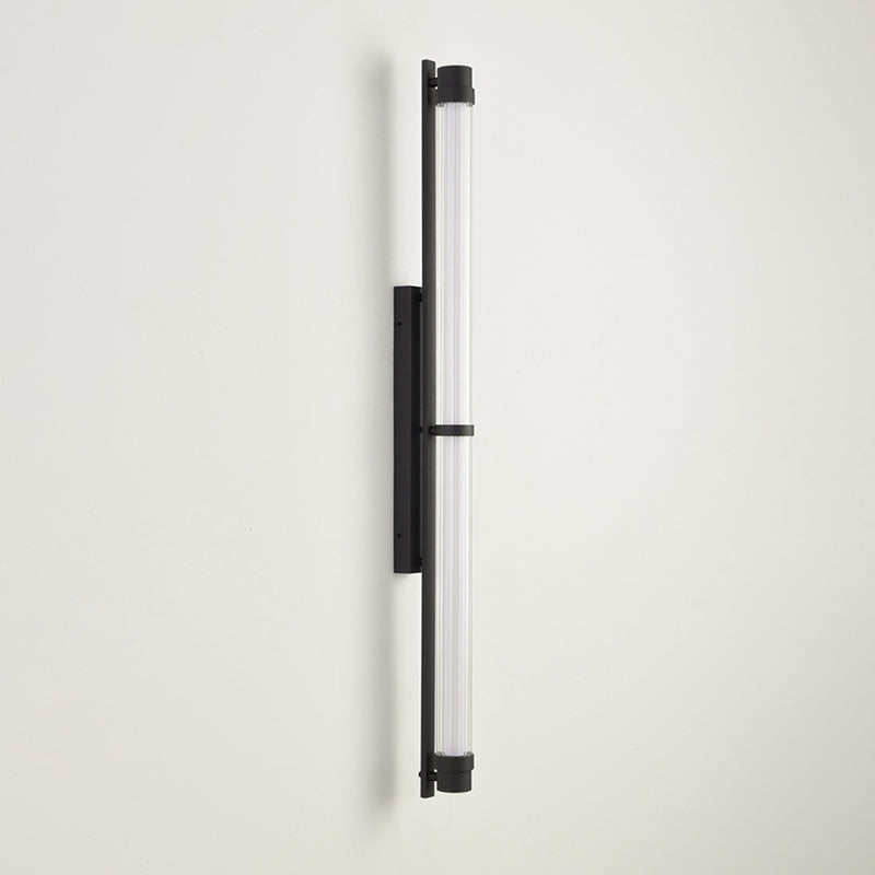 Scandinavian Glass Rectangle Cylinder LED Wall Sconce Lamp