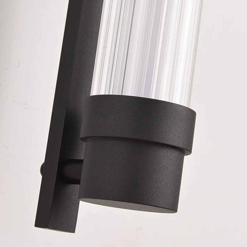 Scandinavian Glass Rectangle Cylinder LED Wall Sconce Lamp