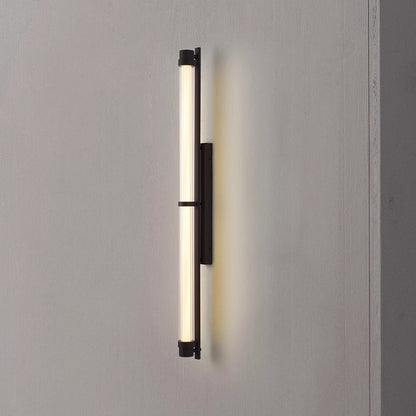 Scandinavian Glass Rectangle Cylinder LED Wall Sconce Lamp