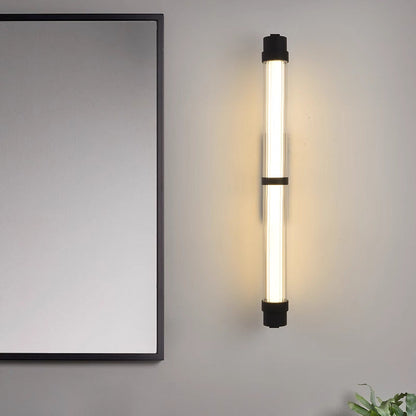 Scandinavian Glass Rectangle Cylinder LED Wall Sconce Lamp