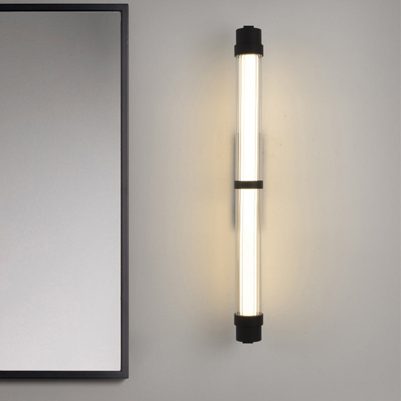 Scandinavian Glass Rectangle Cylinder LED Wall Sconce Lamp