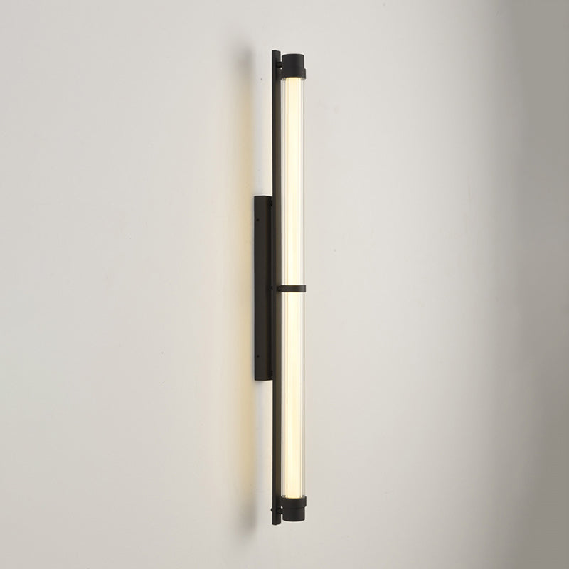 Scandinavian Glass Rectangle Cylinder LED Wall Sconce Lamp