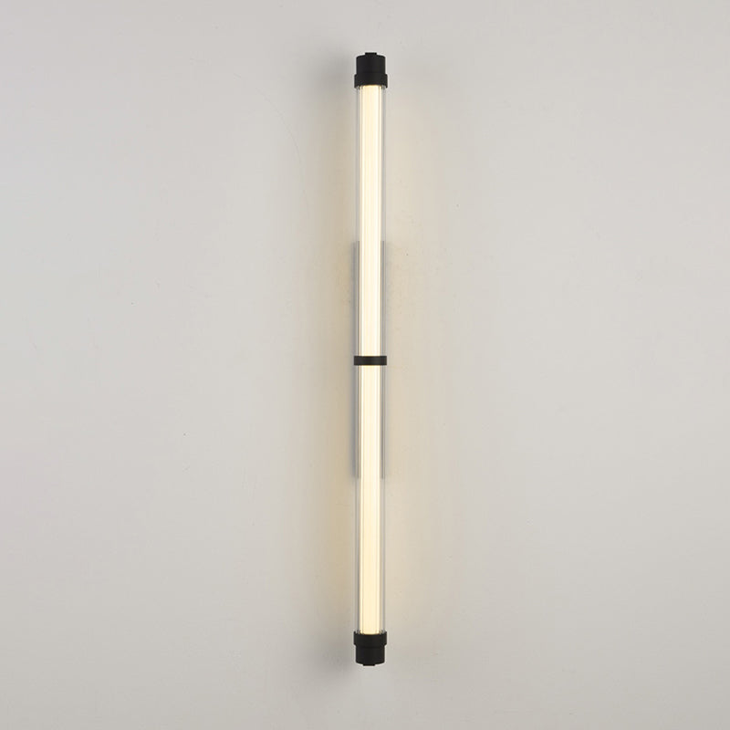 Scandinavian Glass Rectangle Cylinder LED Wall Sconce Lamp