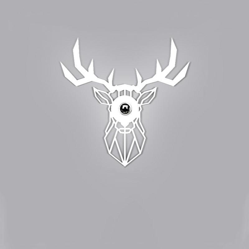 Iron Deer Butterfly Snowflake 1-Light Wall Sconce Lamp