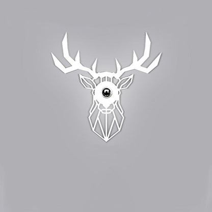 Iron Deer Butterfly Snowflake 1-Light Wall Sconce Lamp
