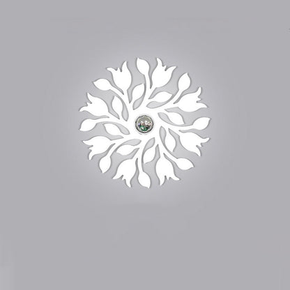 Iron Deer Butterfly Snowflake 1-Light Wall Sconce Lamp
