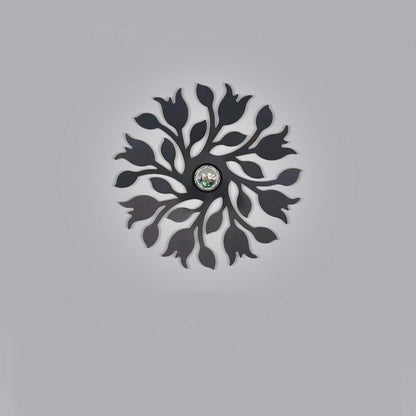 Iron Deer Butterfly Snowflake 1-Light Wall Sconce Lamp