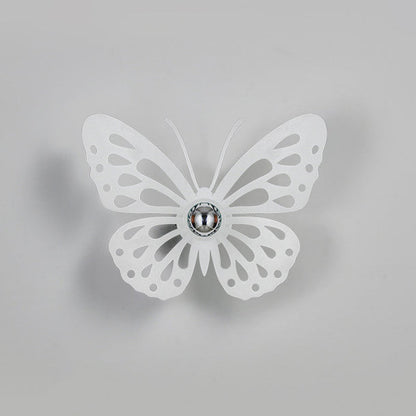 Iron Deer Butterfly Snowflake 1-Light Wall Sconce Lamp