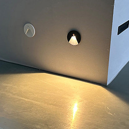 Minimalist Aluminum Round Recessed LED Wall Sconce Lamp