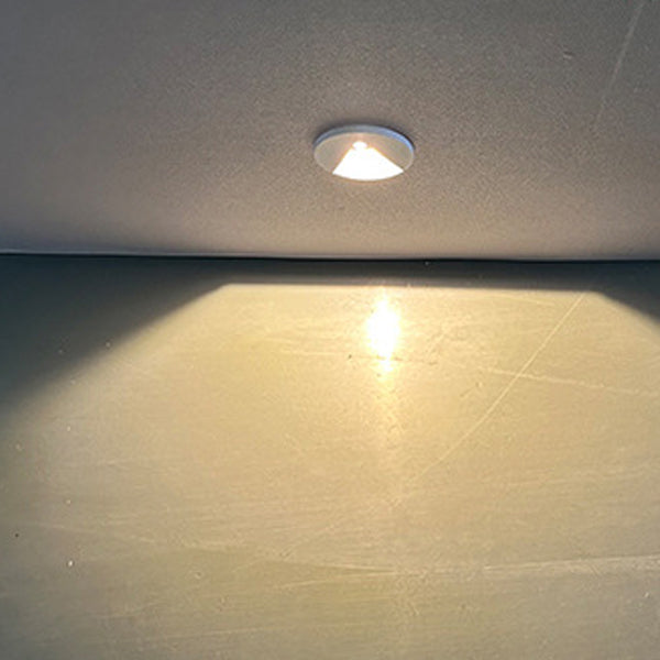 Minimalist Aluminum Round Recessed LED Wall Sconce Lamp