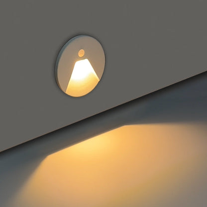 Minimalist Aluminum Round Recessed LED Wall Sconce Lamp