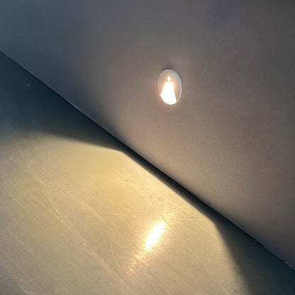 Minimalist Aluminum Round Recessed LED Wall Sconce Lamp