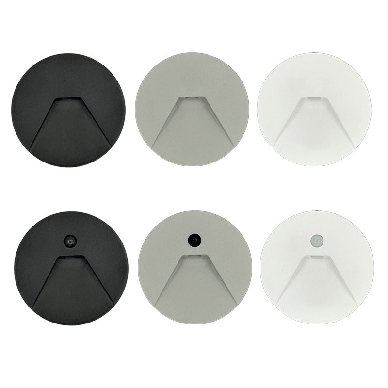 Minimalist Aluminum Round Recessed LED Wall Sconce Lamp