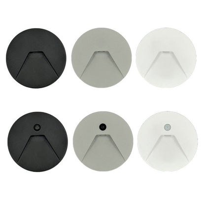 Minimalist Aluminum Round Recessed LED Wall Sconce Lamp