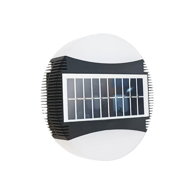 Minimalist Solar Waterproof ABS Round LED Wall Sconce Lamp