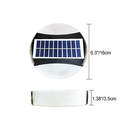 Minimalist Solar Waterproof ABS Round LED Wall Sconce Lamp