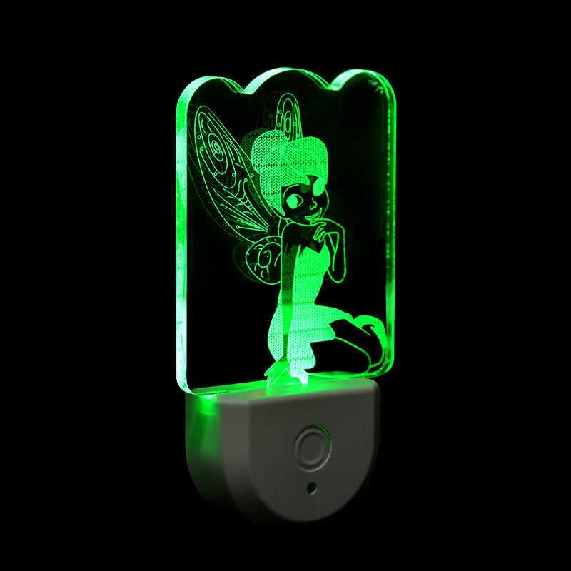 Acrylic Cartoon Pattern LED Wall Sconce Lamp Night Light