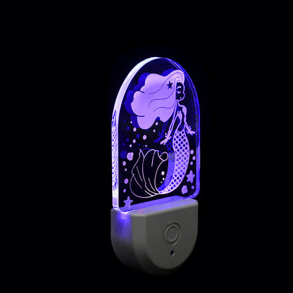 Acrylic Cartoon Pattern LED Wall Sconce Lamp Night Light