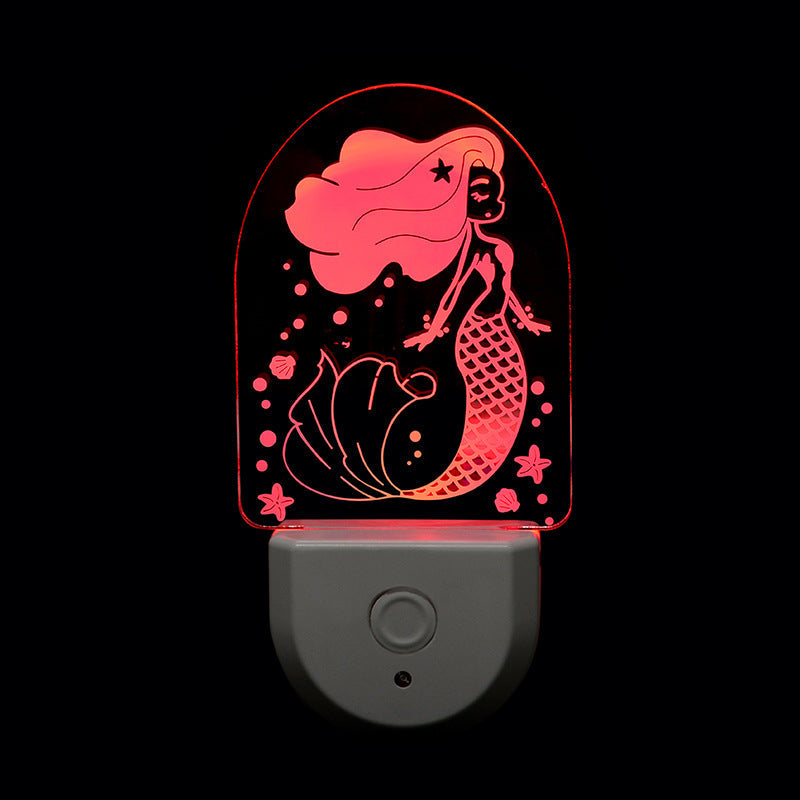 Acrylic Cartoon Pattern LED Wall Sconce Lamp Night Light