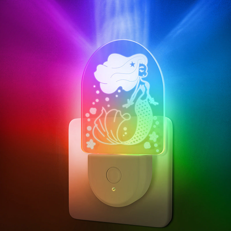 Acrylic Cartoon Pattern LED Wall Sconce Lamp Night Light