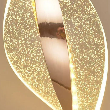 Luxury Aluminum Iron Acrylic Twisted LED Wall Sconce Lamp