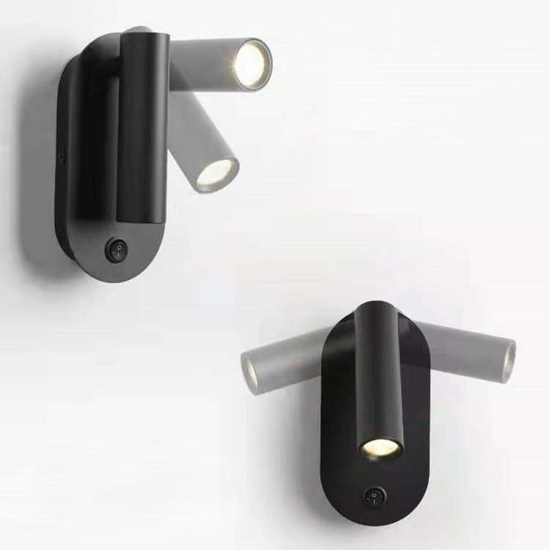 Aluminum & Iron Cylindrical Spotlight LED Wall Sconce Lamp