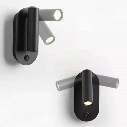 Aluminum & Iron Cylindrical Spotlight LED Wall Sconce Lamp