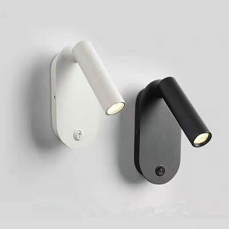 Aluminum & Iron Cylindrical Spotlight LED Wall Sconce Lamp
