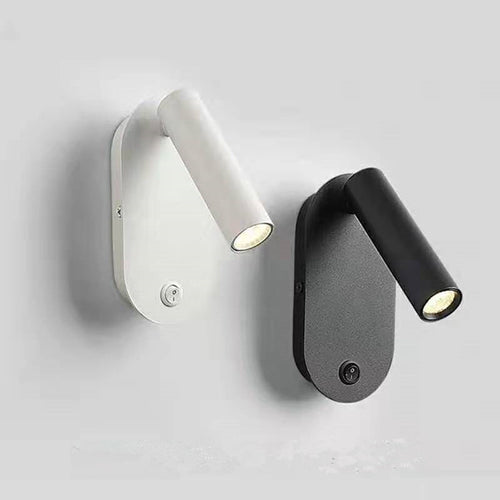 Aluminum & Iron Cylindrical Spotlight LED Wall Sconce Lamp