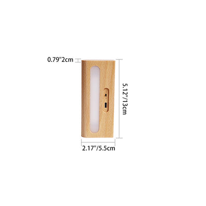 Rechargeable Rectangular LED Wall Sconce Lamp Night Light