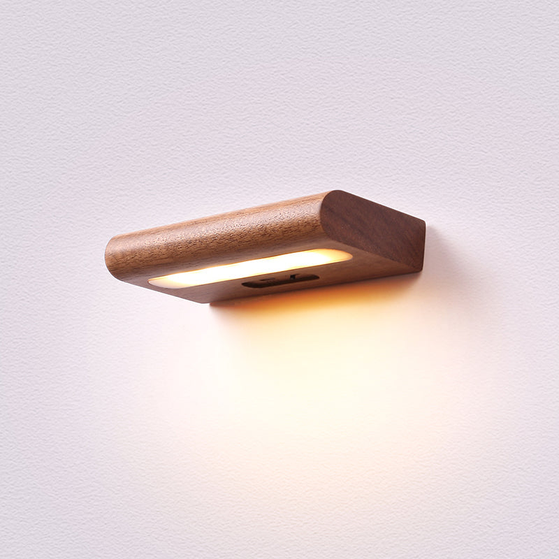 Rechargeable Rectangular LED Wall Sconce Lamp Night Light