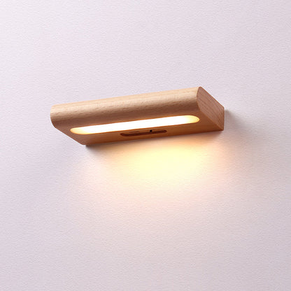 Rechargeable Rectangular LED Wall Sconce Lamp Night Light