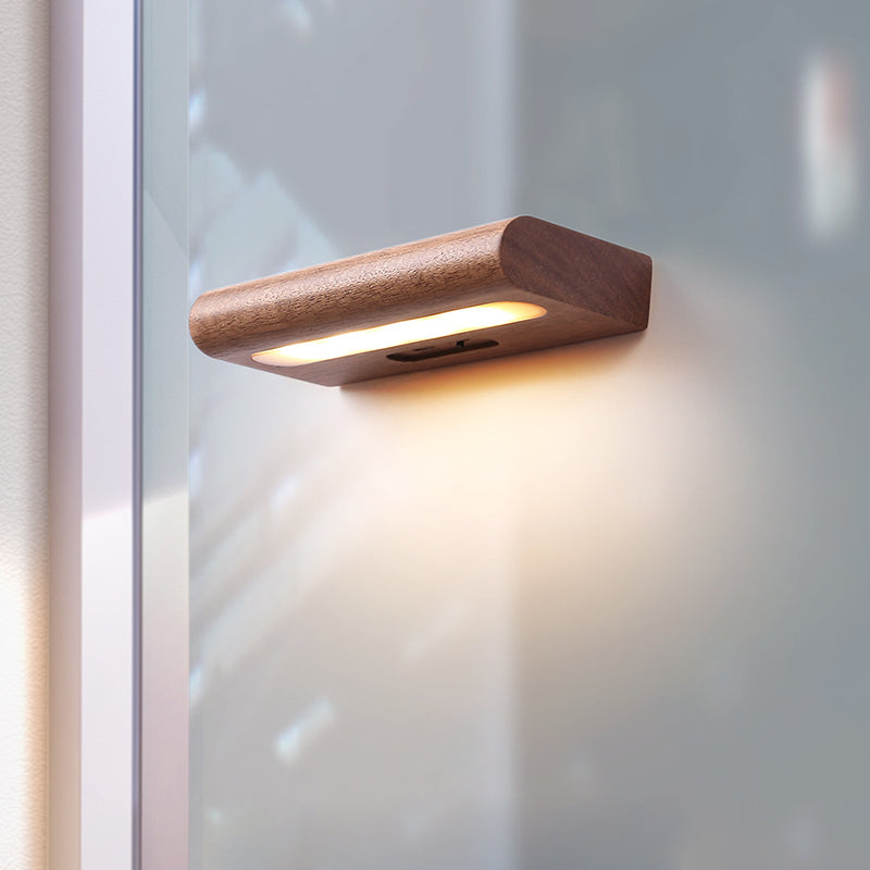 Rechargeable Rectangular LED Wall Sconce Lamp Night Light