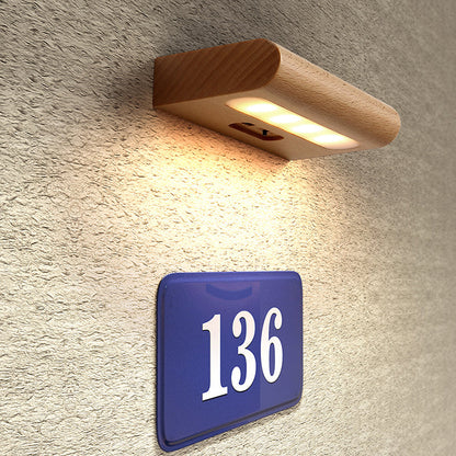 Rechargeable Rectangular LED Wall Sconce Lamp Night Light