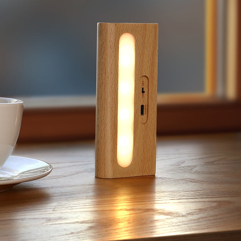 Rechargeable Rectangular LED Wall Sconce Lamp Night Light