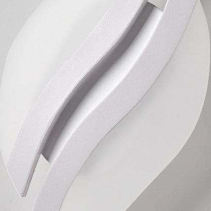 Minimalist Iron & Acrylic Leaf-Shaped LED Wall Sconce Lamp