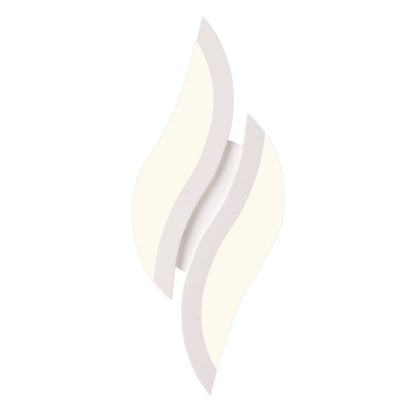 Minimalist Iron & Acrylic Leaf-Shaped LED Wall Sconce Lamp