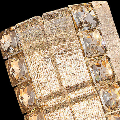 Luxury Crystal & Metal Long Strip LED Wall Sconce Lamp