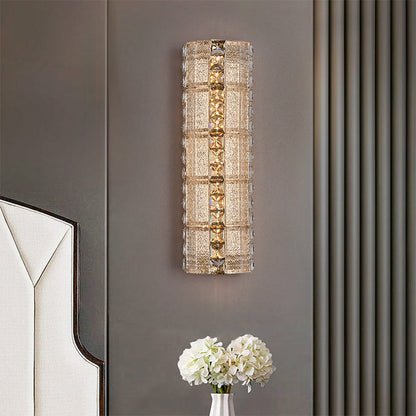 Luxury Crystal & Metal Long Strip LED Wall Sconce Lamp
