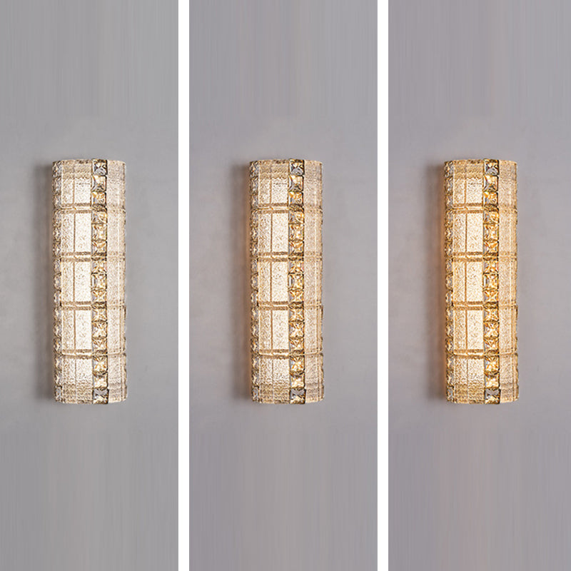 Luxury Crystal & Metal Long Strip LED Wall Sconce Lamp