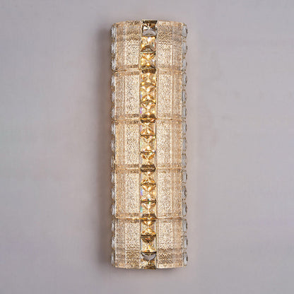 Luxury Crystal & Metal Long Strip LED Wall Sconce Lamp