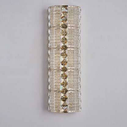 Luxury Crystal & Metal Long Strip LED Wall Sconce Lamp