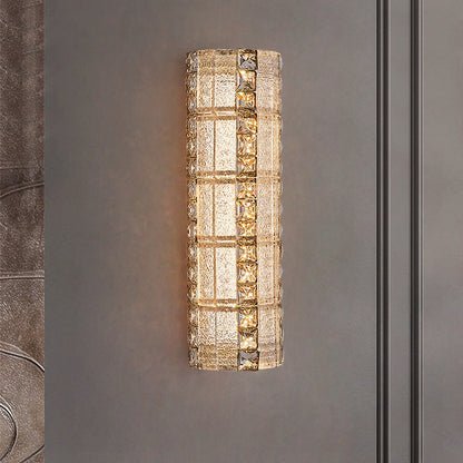 Luxury Crystal & Metal Long Strip LED Wall Sconce Lamp
