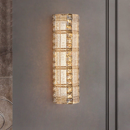 Luxury Crystal & Metal Long Strip LED Wall Sconce Lamp