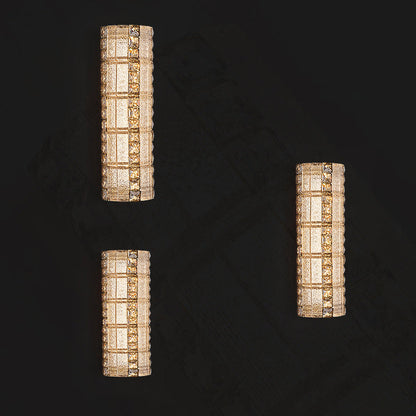 Luxury Crystal & Metal Long Strip LED Wall Sconce Lamp