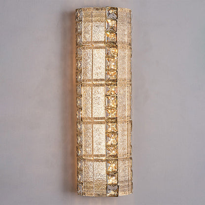 Luxury Crystal & Metal Long Strip LED Wall Sconce Lamp