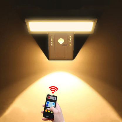 Solar ABS & PC Rectangular Whale-Tail LED Wall Sconce Lamp