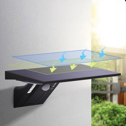 Solar ABS & PC Rectangular Whale-Tail LED Wall Sconce Lamp